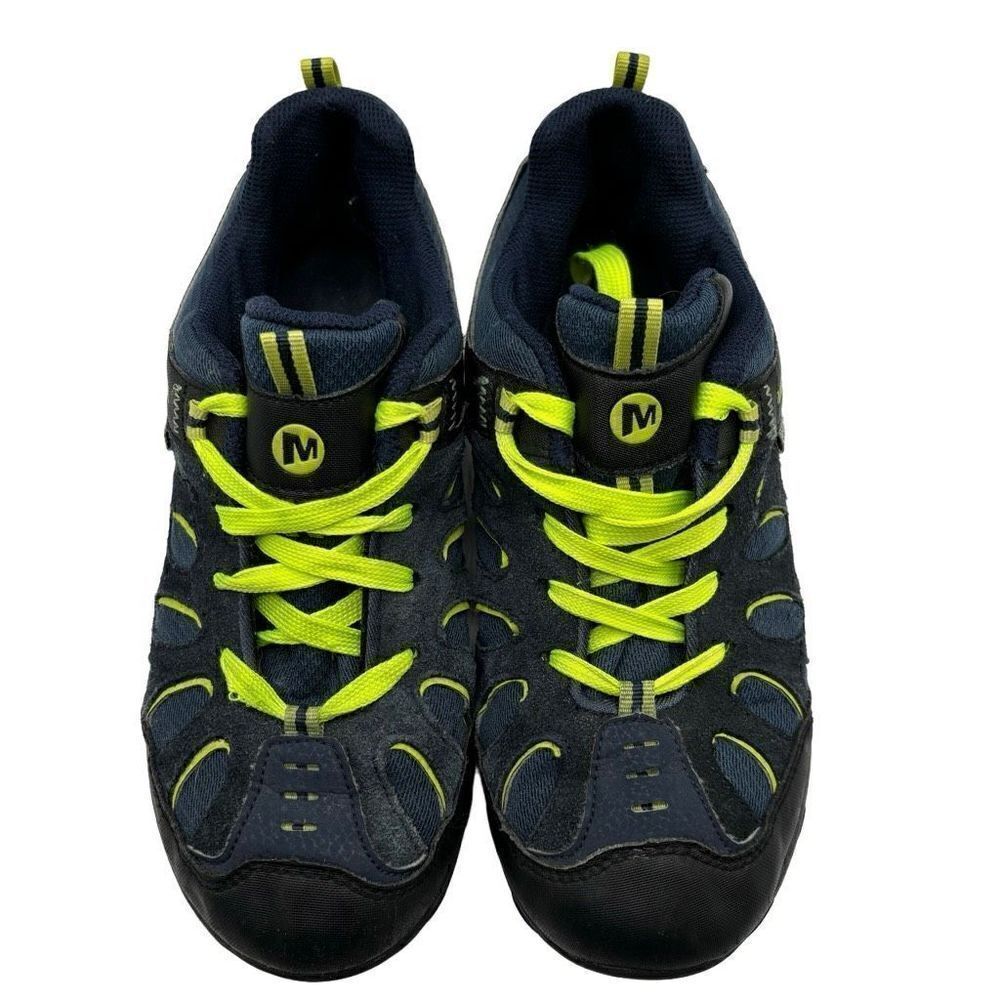 Merrell Chameleon Low Waterproof‎ Sneaker Youth Size 7 Navy/Black/Lime
